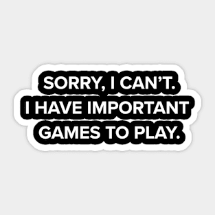 Funny Gamer Videogame Player Gaming Sticker